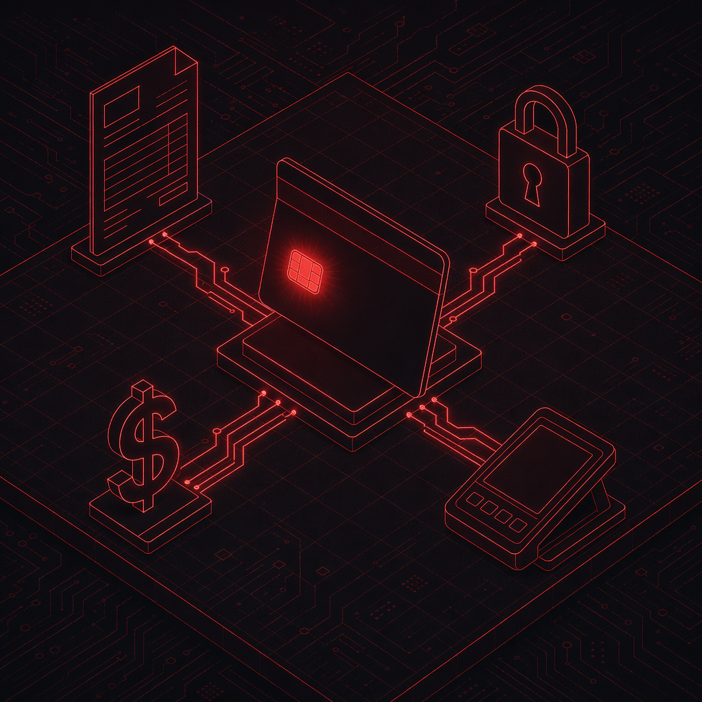 Secure online payment illustration